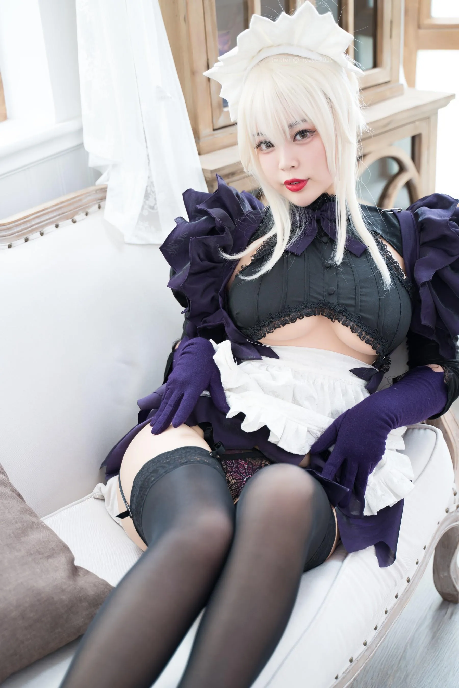 白烨 – NO.53 黑枪呆女仆 [51P]插图1